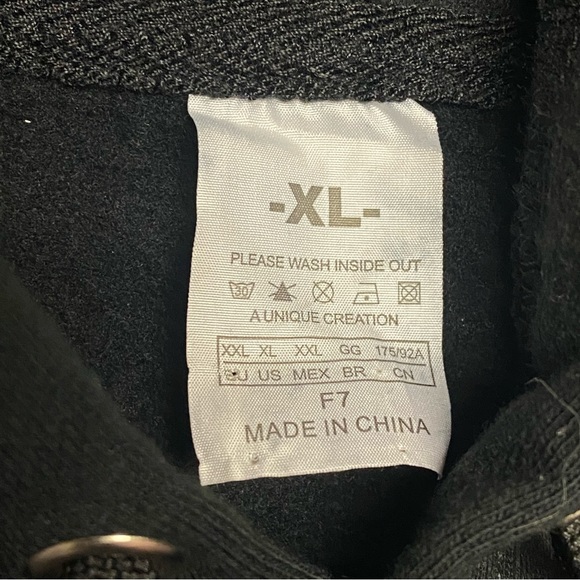 Adam Levine Hoodie Womens XL Black Maroon 5 Punk Pop Rock Concert Kidcore School - Picture 3 of 6